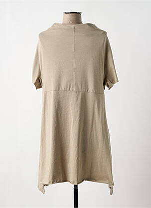 Tunique manches courtes tissage jersey beige NUOVO BORGO femme