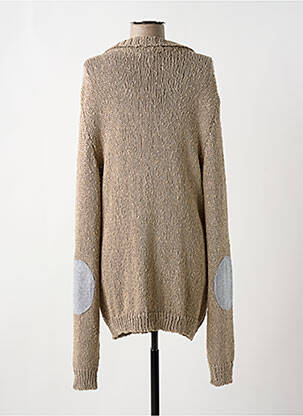 Gilet manches longues resserrée sur le bas beige GAUDI femme