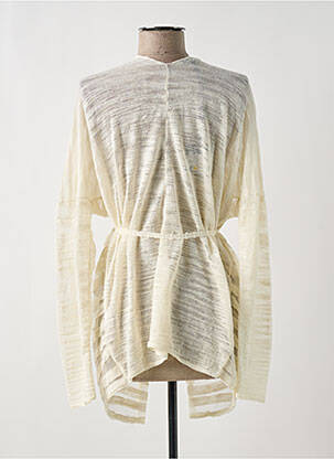 Gilet manches longues coupe cintrée beige SARAH PACINI femme