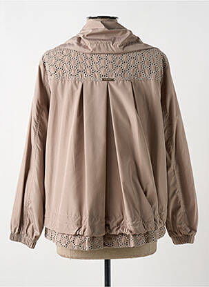 Blouson effet matière satinée beige CRISTINA BARROS femme