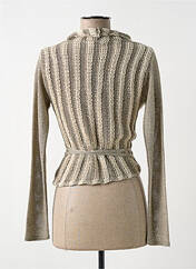 Gilet cache-cœur beige SARAH PACINI pour femme seconde vue