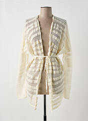 Gilet manches longues beige SARAH PACINI pour femme seconde vue