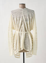 Gilet manches longues beige SARAH PACINI pour femme seconde vue