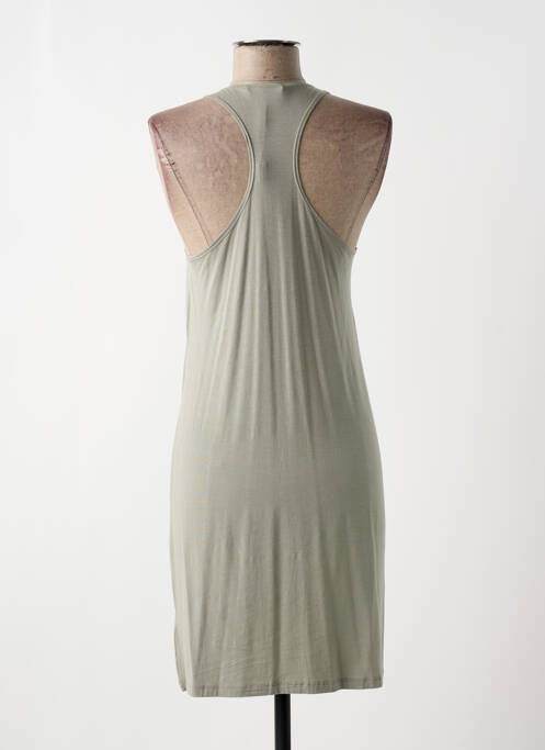 Robe mi-longue coupe fluide sans manche vert SARAH PACINI femme