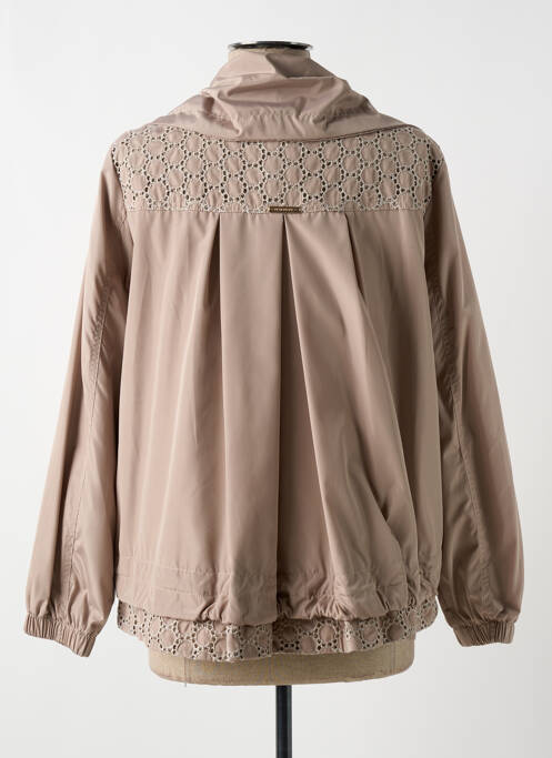 Blouson effet matière satinée beige CRISTINA BARROS femme