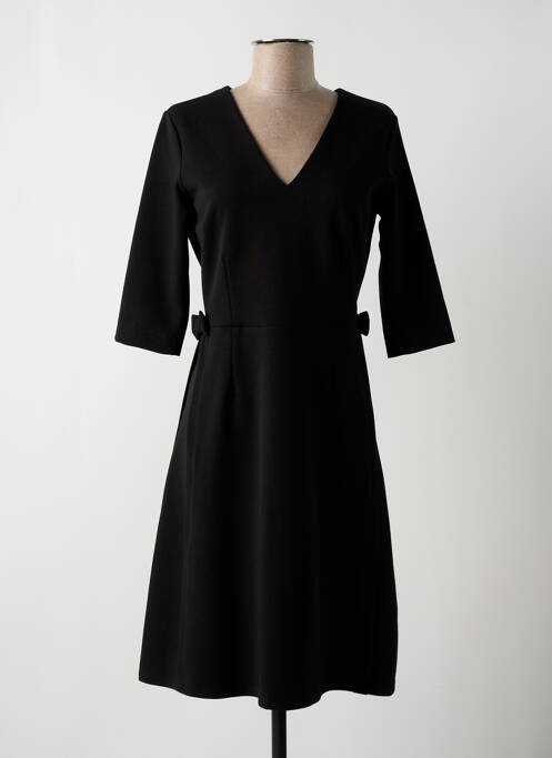 Robe mi-longue noir LA FEE MARABOUTEE pour femme
