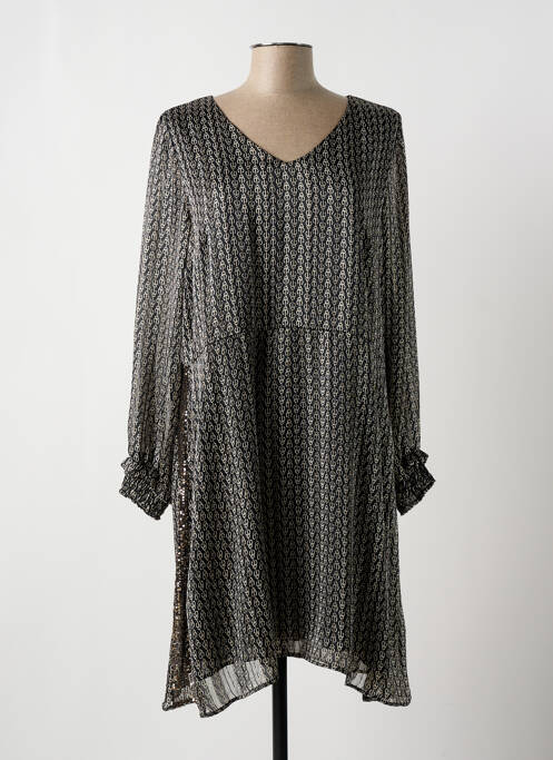 Robe mi-longue noir LA FEE MARABOUTEE pour femme