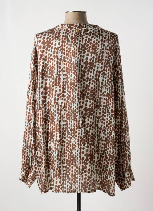 Tunique manches longues marron MANILA GRACE pour femme