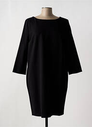 Robe mi-longue manches longues manches longues noir MANILA GRACE femme