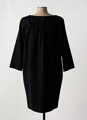 Robe mi-longue manches longues manches longues noir MANILA GRACE femme