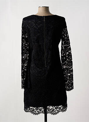 Robe mi-longue manches longues manches longues noir GAUDI femme