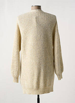 Gilet manches longues resserrée sur le bas beige MANILA GRACE femme