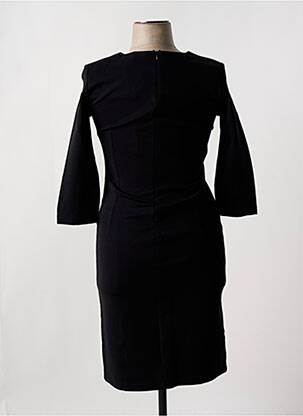 Robe mi-longue manches 3/4 manches 3/4 noir ELEONORA AMADEI femme