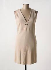 Robe courte beige WOM & NOW pour femme seconde vue