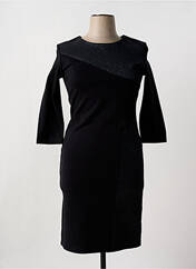 Robe mi-longue noir ELEONORA AMADEI pour femme seconde vue