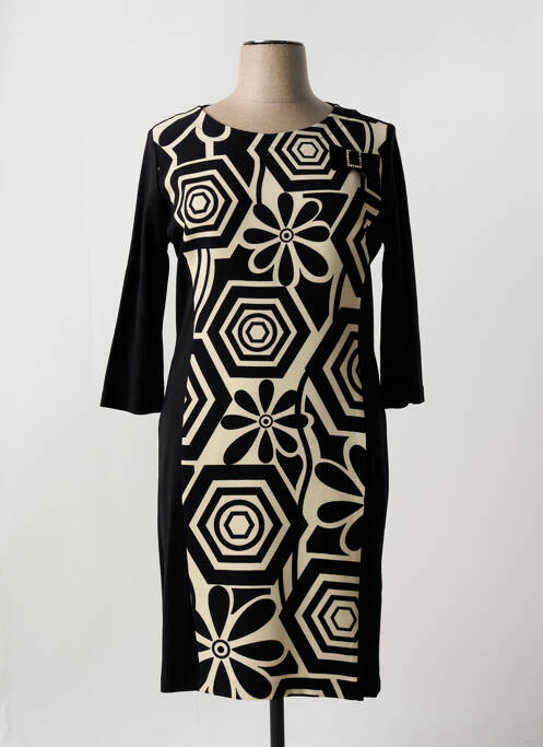 Robe mi-longue noir ELEONORA AMADEI pour femme