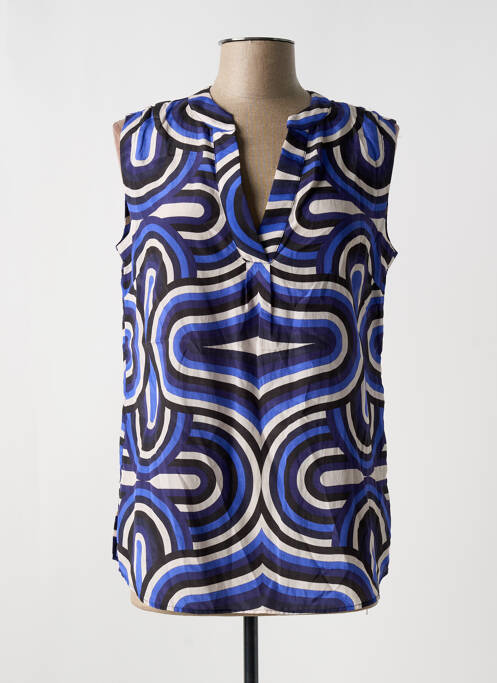 Top bleu VILAGALLO pour femme