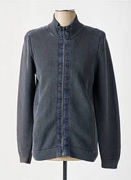 Gilet manches longues maille grosse maille gris OLYMP homme