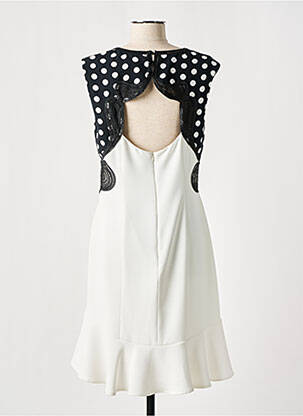 Robe mi-longue sans manche sans manche blanc LESLIE femme