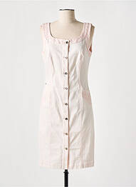 Robe mi-longue sans manche sans manche rose FUEGO WOMAN femme