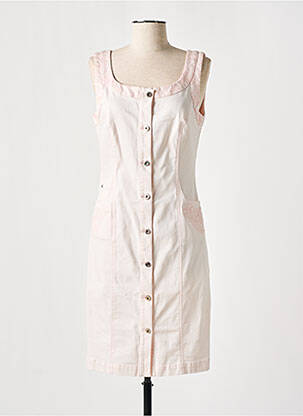 Robe mi-longue sans manche sans manche rose FUEGO WOMAN femme