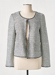 Veste chic col rond noir COMMA, femme