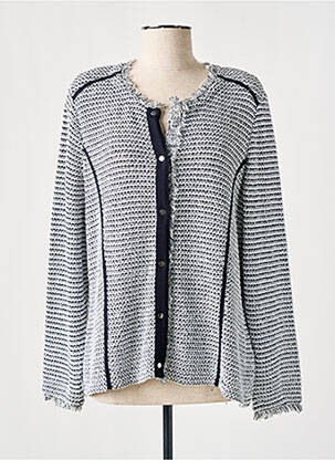 Veste casual epaulette noir LUCIA femme