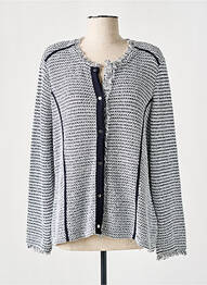 Veste casual epaulette noir LUCIA femme