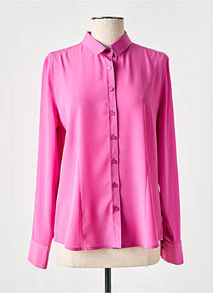 Chemisier tissage crêpe manches longues rose SOMMERMANN femme