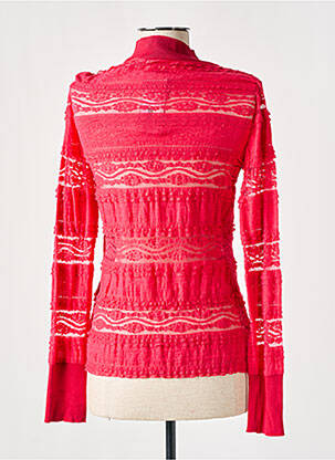 Top stretch manches longues rouge EVA KAYAN femme