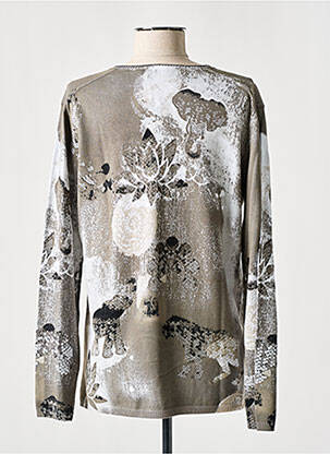 Pull coupe cintrée manches longues gris FABER femme