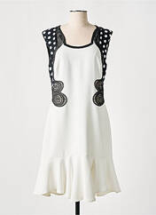 Robe mi-longue blanc LESLIE pour femme seconde vue