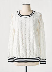 Sweat-shirt beige COMMA, pour femme seconde vue