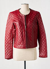 Veste en cuir rouge GIORGIO & MARIO pour femme seconde vue