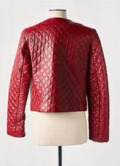 Veste en cuir rouge GIORGIO & MARIO pour femme seconde vue