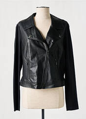 Veste simili cuir noir COMMA, pour femme seconde vue