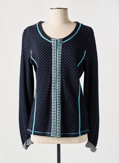Gilet manches longues bleu BASLER pour femme