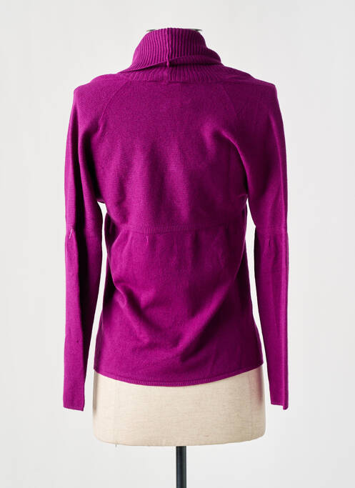 Pull col roulé violet FUEGO WOMAN pour femme
