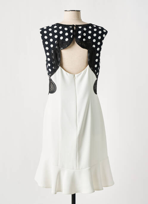 Robe mi-longue blanc LESLIE pour femme