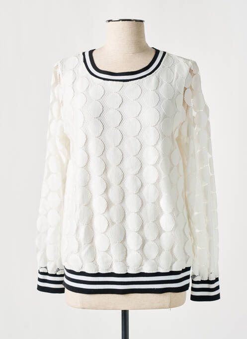 Sweat-shirt beige COMMA, pour femme