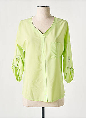 Blouse manches 3/4 manches 3/4 vert BASLER femme