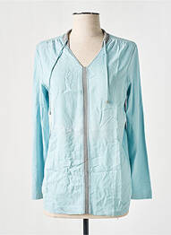 Blouse manches courtes manches courtes bleu BASLER femme