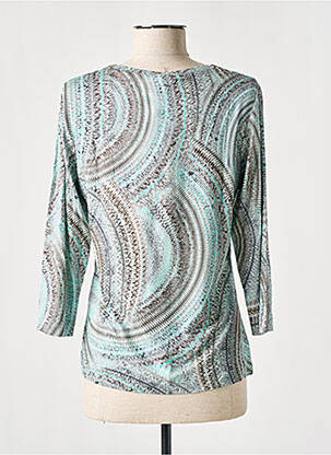 T-shirt manches 3/4 manches 3/4 bleu BASLER femme