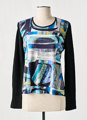 Pull coupe cintrée manches longues noir CHASSAGNARD femme