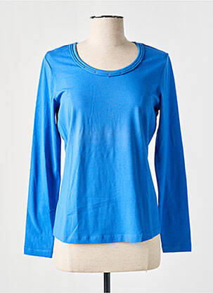 T-shirt manches longues manches longues bleu BASLER femme