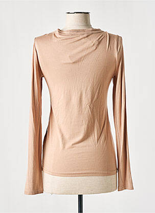 T-shirt manches longues manches longues marron LESLIE femme