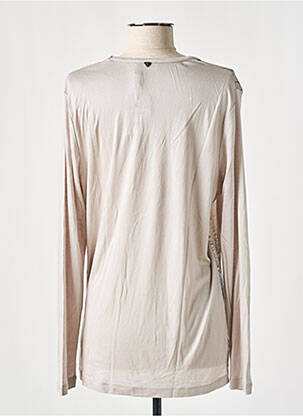 T-shirt manches longues manches longues beige PURE BY LUCIA femme