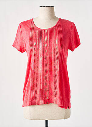 T-shirt stretch manches courtes rose GERARD DAREL femme