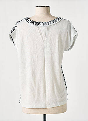 T-shirt imprimé fantaisie manches courtes noir DEVERNOIS femme