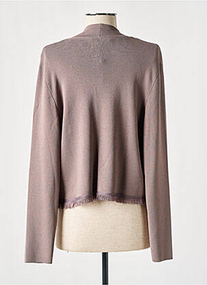 Gilet manches longues coupe cintrée marron COMMA, femme